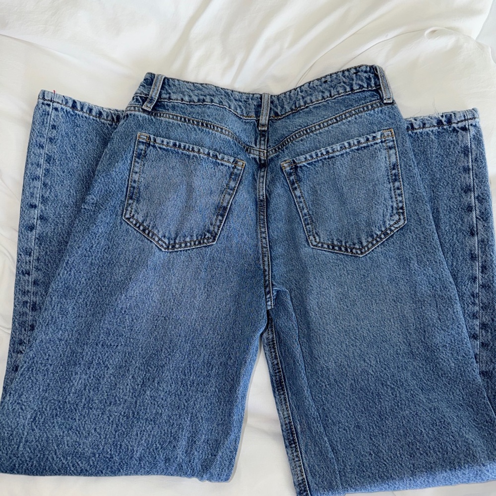 H&M Blue Straight Leg Jeans - Picture 2 of 3
